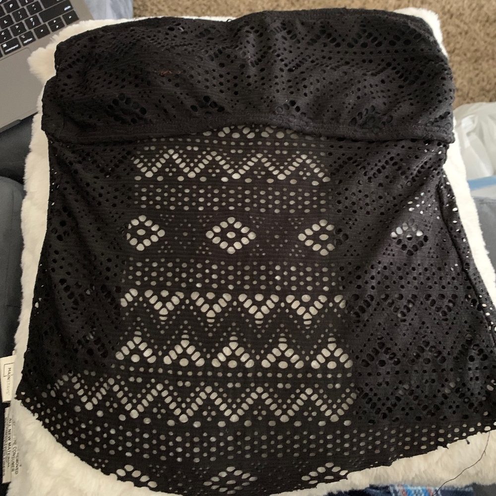 Black bathing suit top